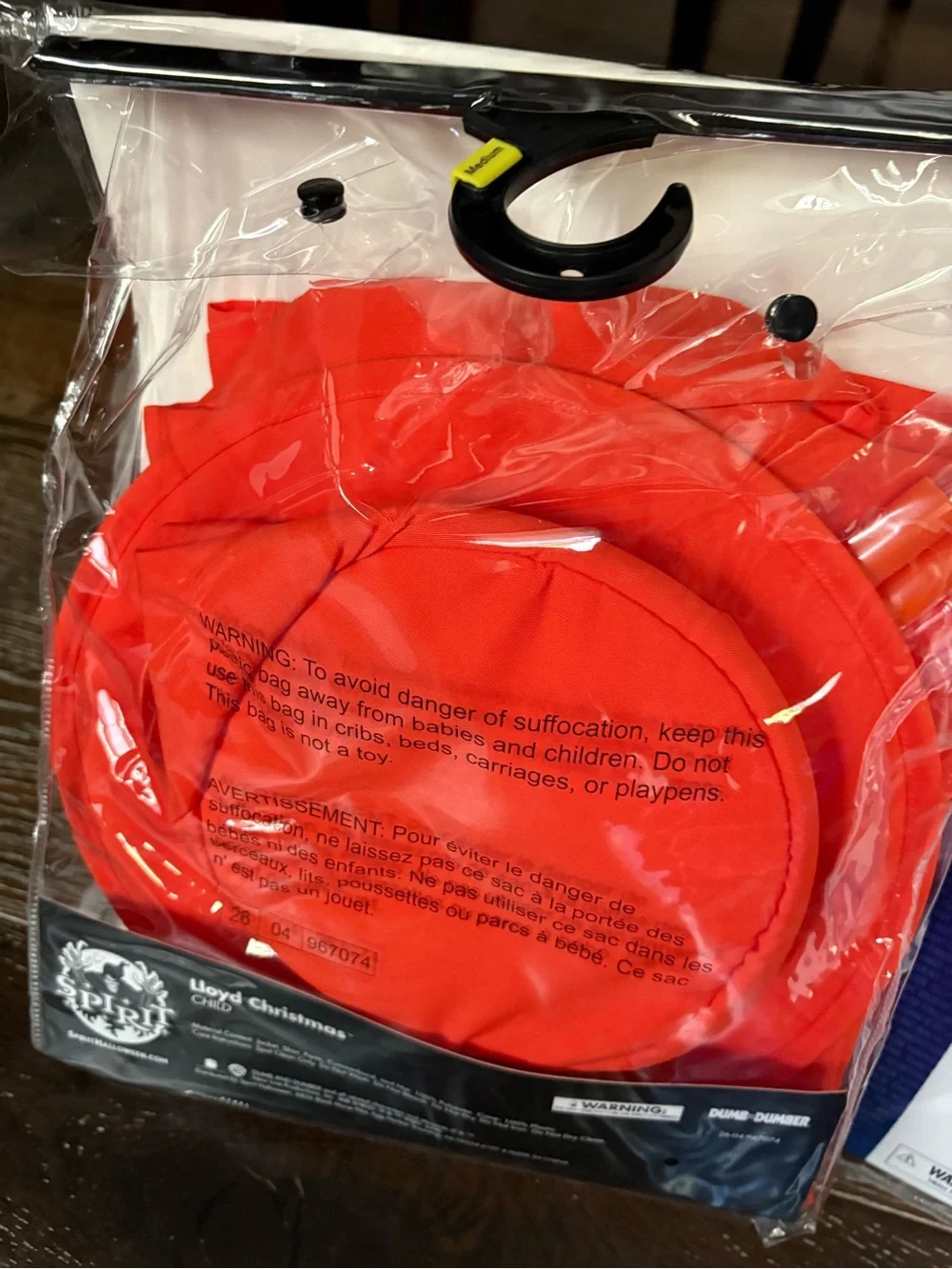 “Dumb and Dumber” Lloyd Christmas Red Kids Costume - Dressed in Red